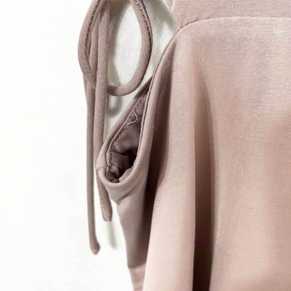 Revolve Superdown Purple Gray Bodycon Side Cut Tie Mini Club Party Dress - XS - Picture 7 of 9